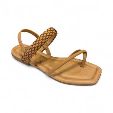 Imagem de Sandália Rasteira Feminina Mississipi Caramelo MF832-0002 Tamanho:37Co