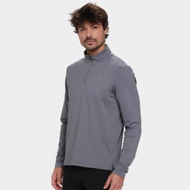 Imagem de Blusa Manga Longa Fila Half Com Zíper Life Masculina, Grafite, P
