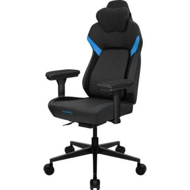 Imagem de Cadeira ThunderX3 Racer Preto/Azul Para Escritório Gamer  Ergonômica A