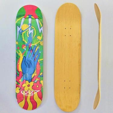 Imagem de Shape Marfim Cosmic Vibes W7Skate, 8,50