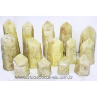 Imagem de 5 kg Ponta Cristal Enxofre Pedra Lapidada - Cristais de Curvelo - Cris