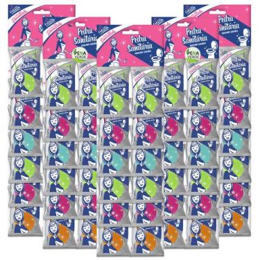Imagem de Detergente Pedra Sanitária DonaBela 22g Kit 5 Pacotes com 12 Unidade V