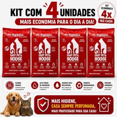 Imagem de Pó Neutralizador de Odores Pet Orquídeas 1kg para Cães e Gatos Absorve