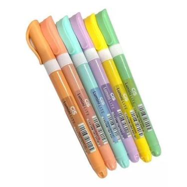 Imagem de Marca Texto Neon Lumini Lite Pastel - 6 Cores - CIS, Azul