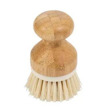 Imagem de Escova De Limpeza Redonda Off White - Decorando Meu Apê Online
