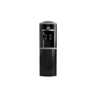 Imagem de Bebedouro Esmaltec Coluna Natural e Frio Preto e Inox