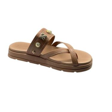 Imagem de Tamanco Feminino Moleca Confortavel 5490.125, Nude, 37