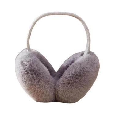 Imagem de Protetores De Orelha Unissex De Inverno Em Pelúcia Macia, Earmuffs De 