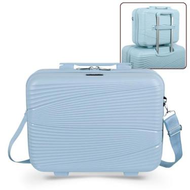 Imagem de Frasqueira Grande Joy Rígida Alça Carona 15L Zíper Cor:Azul, Azul