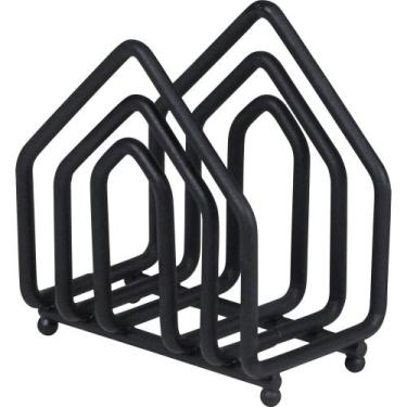 Imagem de Porta guardanapo vertical preto viena 992107 - BELFIX