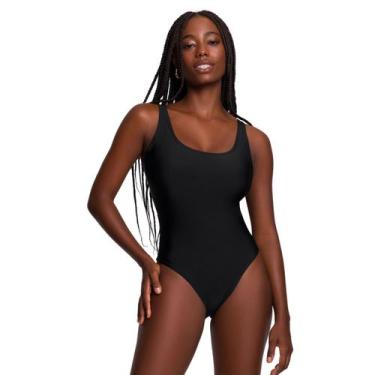 Imagem de Maiô Regata Feminino Selene, M, Preto
