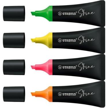 Imagem de Marca texto 4 cores Shine Stabilo