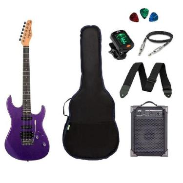 Imagem de Kit Guitarra Tagima serie TW TG510 Roxa Caixa Amplificada