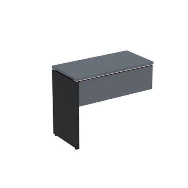 Imagem de Complemento de Mesa Pé Painel Linha P25 90cm Grafito e Preto Cinza - P