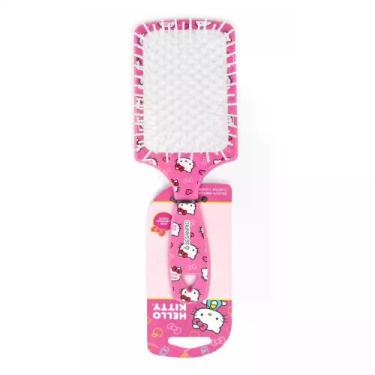 Imagem de Escova Almofadada Quadrada Maxi Hello Kitty Rosa Pop Escova Ref-10200 