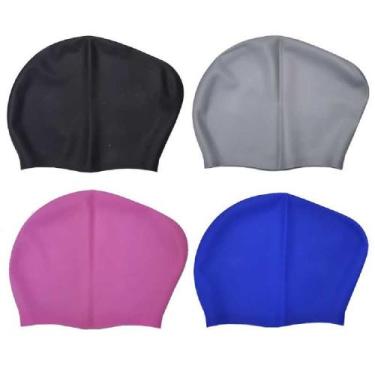 Imagem de Touca de Natação Olymport Silicone Para Cabelos Volumosos Adulto - SOR