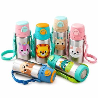 Imagem de Garrafinha De Aluminio Térmica Infantil Animal Fun Zoo Buba, Gato
