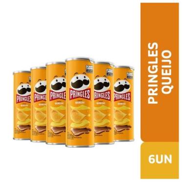 Imagem de Batata Pringles Tubo Queijo 109g C/ 6 Unidades