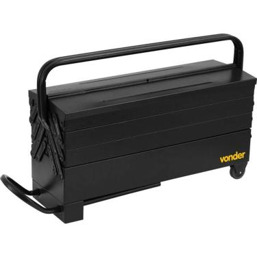 Imagem de Caixa para Ferramentas Sanf 7 Gavetas Organização e Mobilidade Preto Vonder 19CM 600x190x240MM