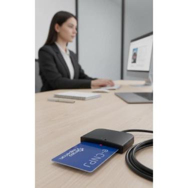 Imagem de 2x Leitor Certificado Digital USB p/ Smartcard Windows/Mac/L - Congrat