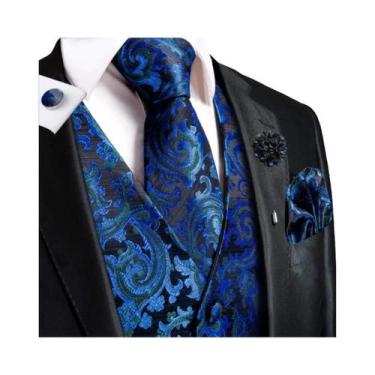 Imagem de Colete Masculino Jacquard Para Casamento E Festa De Negócios, Conjunto