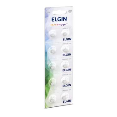 Imagem de Bateria Pilha Elgin Botão Alcalina 1,5v Cartela C/10 Un - Lr626 - Elgin