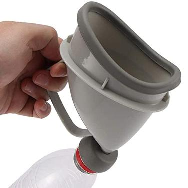 Imagem de GQYYS Garrafa de urinol de emergência, garrafa de urina para vaso sanitário portátil, portátil, portátil, para viagem, carro, urinário de emergência reutilizável para acampamento, carro, viagem, tráfego e fila