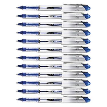 Imagem de Caneta esferográfica Uni-Ball Vision Elite Stick, 0,8 mm, ponta forte, 12 unidades, Azul, Bold