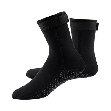 Imagem de Amagogo Botas de de Neoprene 3mm Snorkel, Adequado para com Snorkel, Natação, Canoagem, Esportes Aquáticos, Cas, Preto L