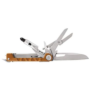 Imagem de Gerber Faca de bolso Gear Armbar Drive EDC Multitool 8 em 1 com chave de fenda de bolso, lâmina de 6,3 cm, laranja