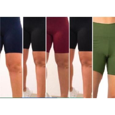 Confecção Eclipse Shorts Legging Feminino Cintura Alta Suplex Academia  Corrida