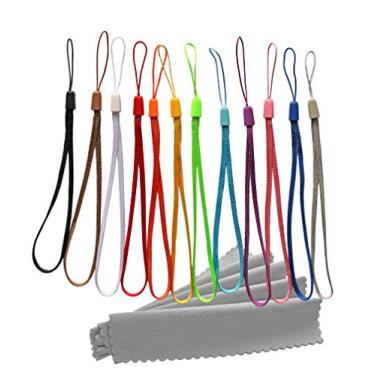 Imagem de 2 dúzias de cordões de pulso para pen drive USB, canetas Stylus capacitivas de cores sortidas (multicoloridas (17,78 cm 24 peças)