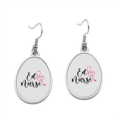 Imagem de Brinco de enfermeira Ed – Brincos pendentes para meninas – Presente de festa de aniversário dos namorados