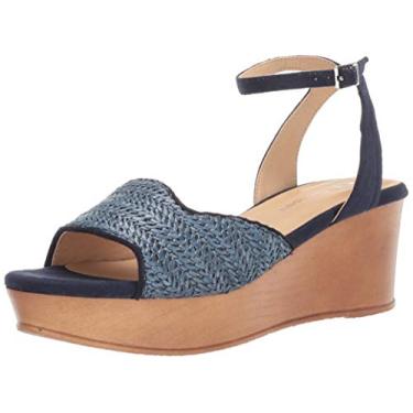 Imagem de Chinese Laundry Sandália feminina Charlise Wedge, Jeans azul, 37