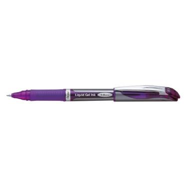 Imagem de Pentel Caneta de gel líquido, recarregável, 1,0 mm, barril violeta/tinta (BL60-V)