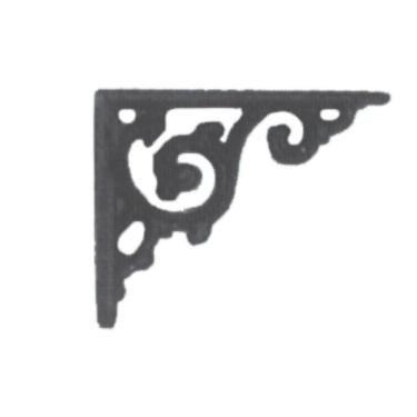 Imagem de Cantoneira Mão Francesa Nº04 Ferro Fundido Em Hera 20x20cm