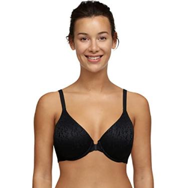 Imagem de Chantelle Sutiã feminino Norah com cobertura total e fecho frontal, Preto, 34D