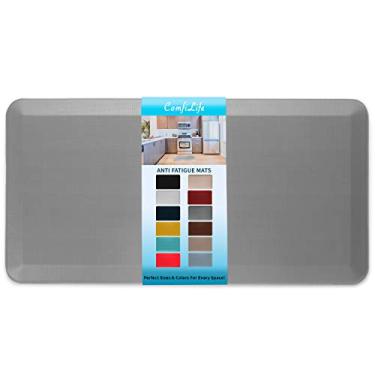 Imagem de Tapete de cozinha ComfiLife antifadiga, 1,9 cm esp., tapete de mesa para piso, ficar em pé, cozinha, conforto em casa e escritório, durável, resistente manchas, base antiderrapante (50 cm x 99 cm
