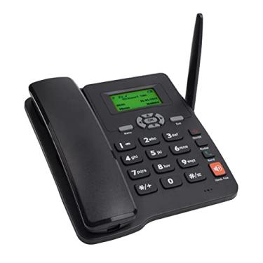 Imagem de Qudai Telefone sem fio Desktop Suporte telefônico GSM 850/900/1800/1900MHZ Cartão SIM duplo 2G Telefone fixo sem fio com antena Rádio Despertador Função para casa Home Call Center Escritório Empresa