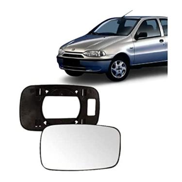Imagem de LENTE DO RETROVISOR COM BASE PARA FIAT PALIO 96/00 UNO FIRE L.D