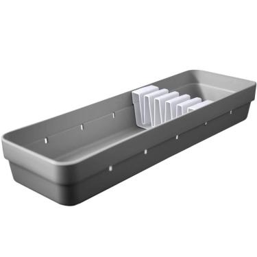 Imagem de Organizador De talheres Suporte Porta Facas Para Gaveta Ou Cinza