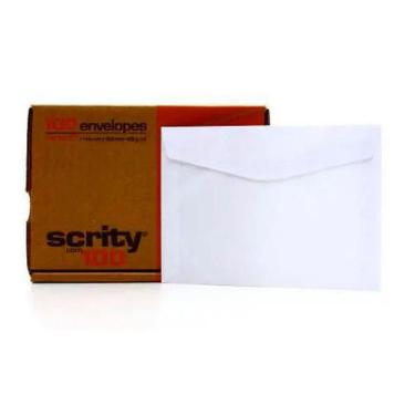 Imagem de Envelope Carta Branco 114X162mm Cx C/100 Und Scrity