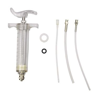 Imagem de Kit de seringa reutilizável para alimentação, de pássaros jovens, material de plástico e perspex, leite de alimentação para pássaros jovens ou medicamentos para alimentação de pássaros doentes, 20 ml + 2 + 3 + 4 mm de mangueira)