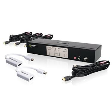 Imagem de Interruptor HDMI KVMP de 4 portas com