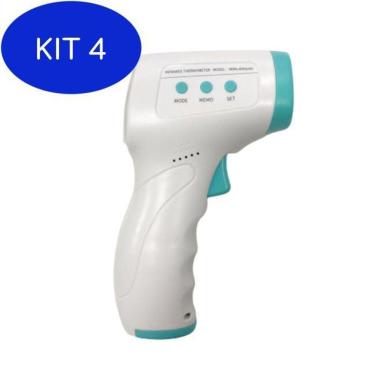 Imagem de Kit 4 Termômetro Digital Infravermelho Laser Testa Febre