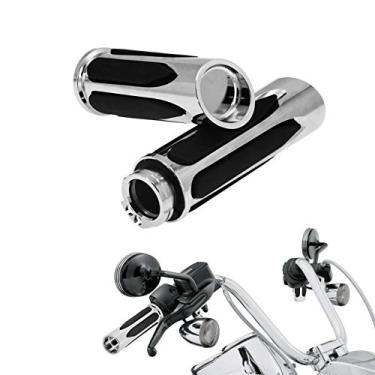 Imagem de HDBUBALUS – Pegas de mão de 2,5 cm para Harley Touring Sportster Dyna 883 1200 Softail Custom Chrome