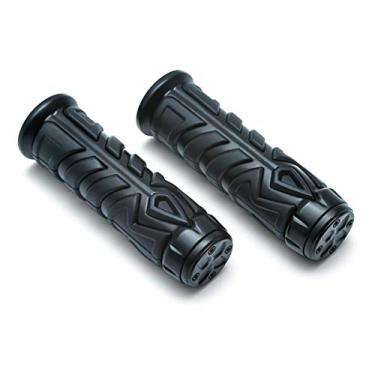 Imagem de Kuryakyn Acessório de guidão de motocicleta 5634: manoplas de lança para motocicletas Indian Scout 2015-19, preto acetinado, 1 par