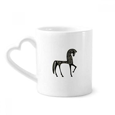 Imagem de Castelo sonho princesa estilo cavalo azul amarelo caneca café cerâmica copo coração vidro copo