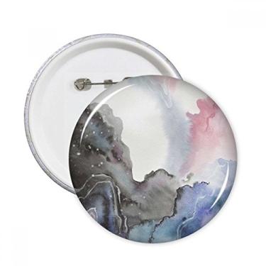 Imagem de Aquarela de tinta abstrata sombreamento pinos redondos crachá botão emblema acessório decoração 5 peças