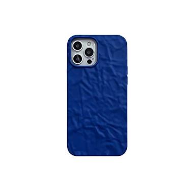 Imagem de 3D padrão de origami verde escuro bege moda capa para iPhone 14 13 12 11 Pro XS MAX XR X SE 7 8 Plus capa traseira azul para iPhone XSMax